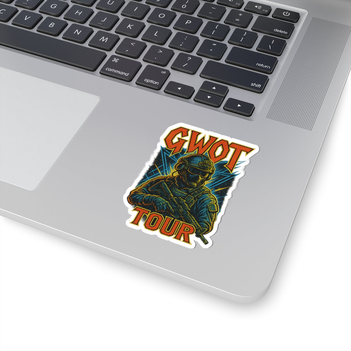 GWOT Tour Kiss-Cut Stickers - Tactical Military Decor for Laptop & Gear