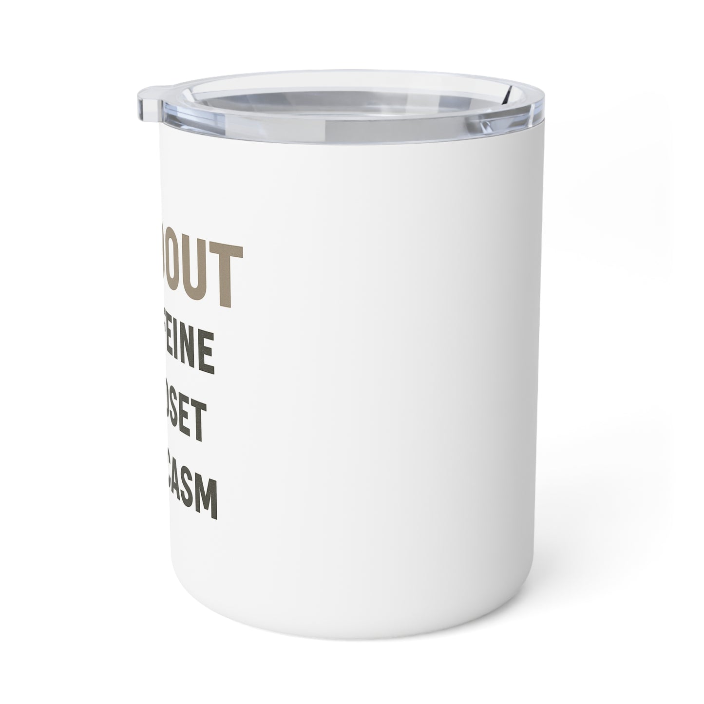 Funny Insulated Coffee Mug - Loadout Checklist for Caffeine, Headset, Sarcasm