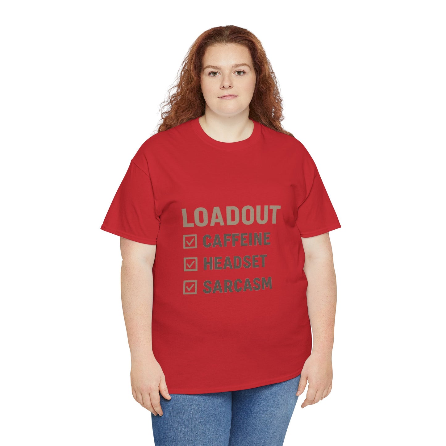 Loadout Checklist - Unisex Heavy Cotton Tee - Perfect for Gamers & Sarcasm Lovers