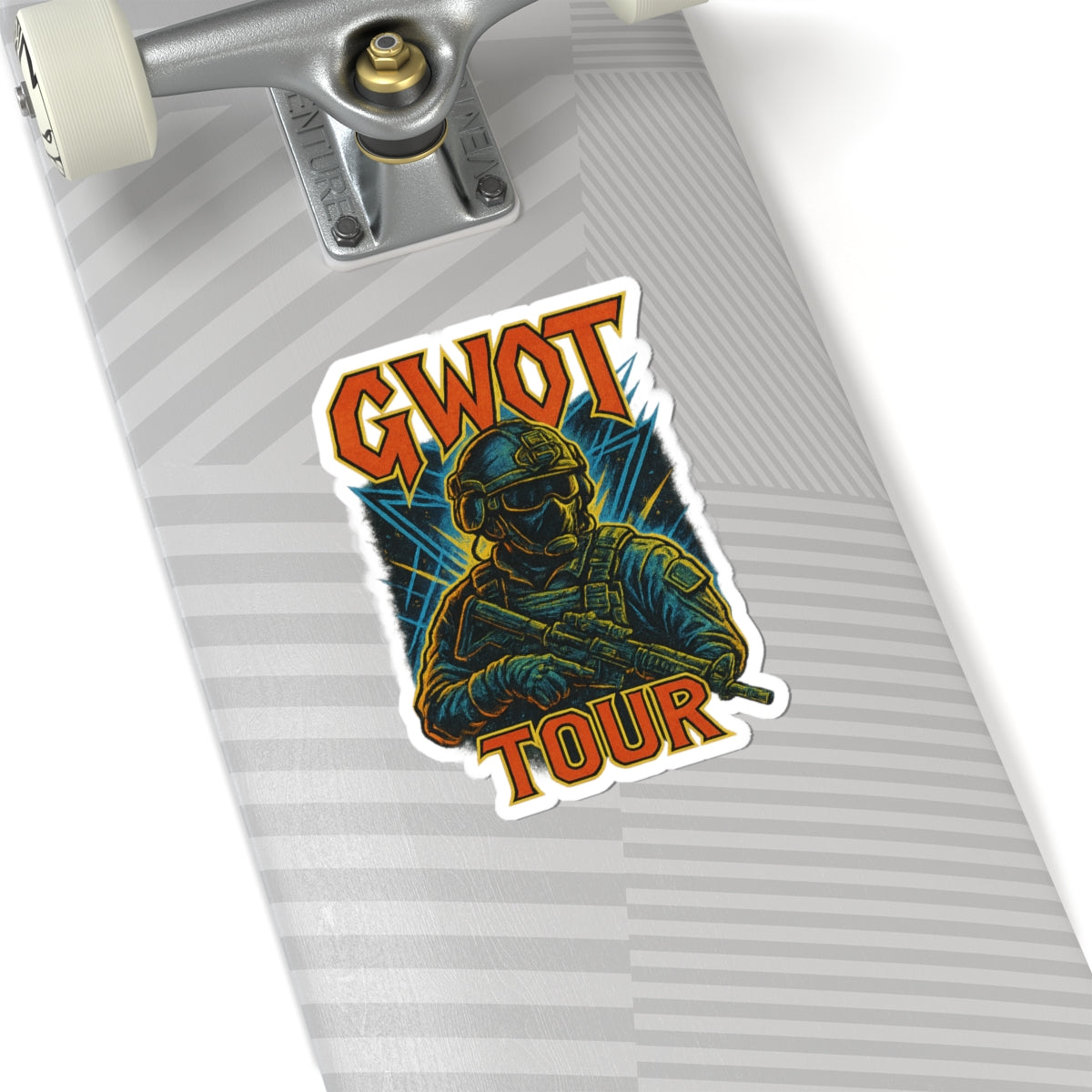 GWOT Tour Kiss-Cut Stickers - Tactical Military Decor for Laptop & Gear