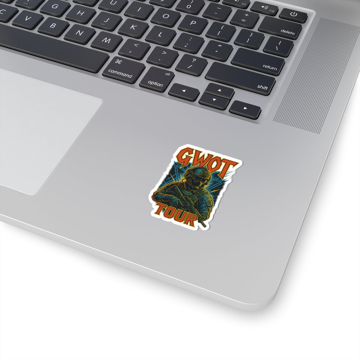 GWOT Tour Kiss-Cut Stickers - Tactical Military Decor for Laptop & Gear