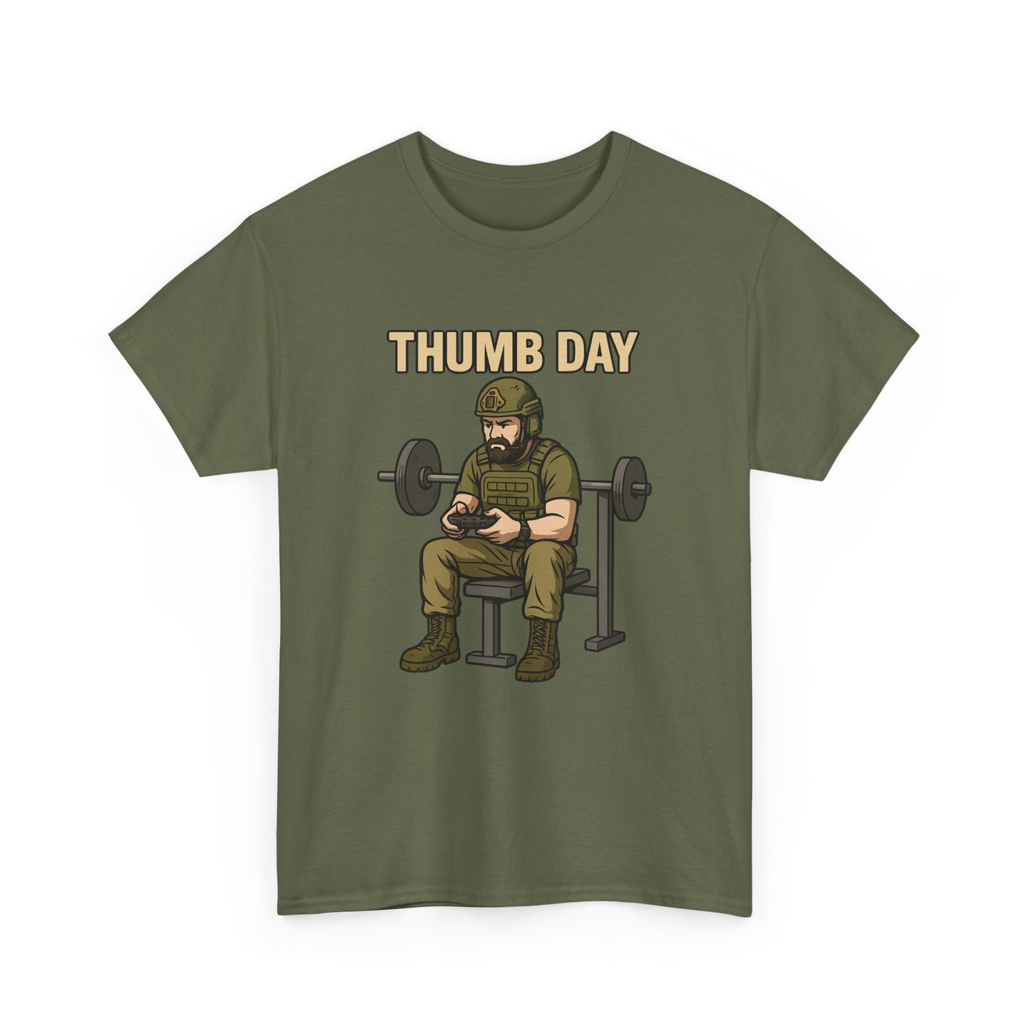 'Thumb Day' - Funny Gym Humor 100% Cotton Tee
