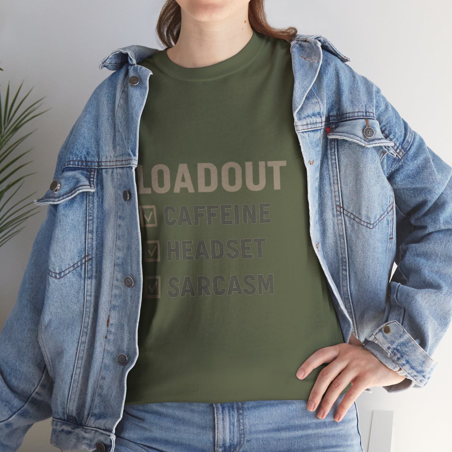 Loadout Checklist - Unisex Heavy Cotton Tee - Perfect for Gamers & Sarcasm Lovers