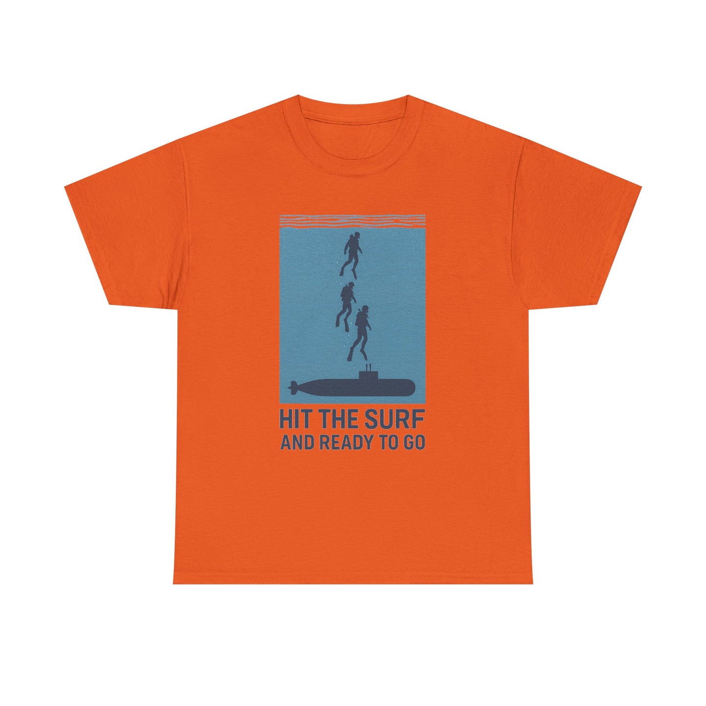 Hit the Surf Unisex Heavy Cotton Tee - Ideal for Beach Lovers and Adventurers If you know what we mean.  LOL