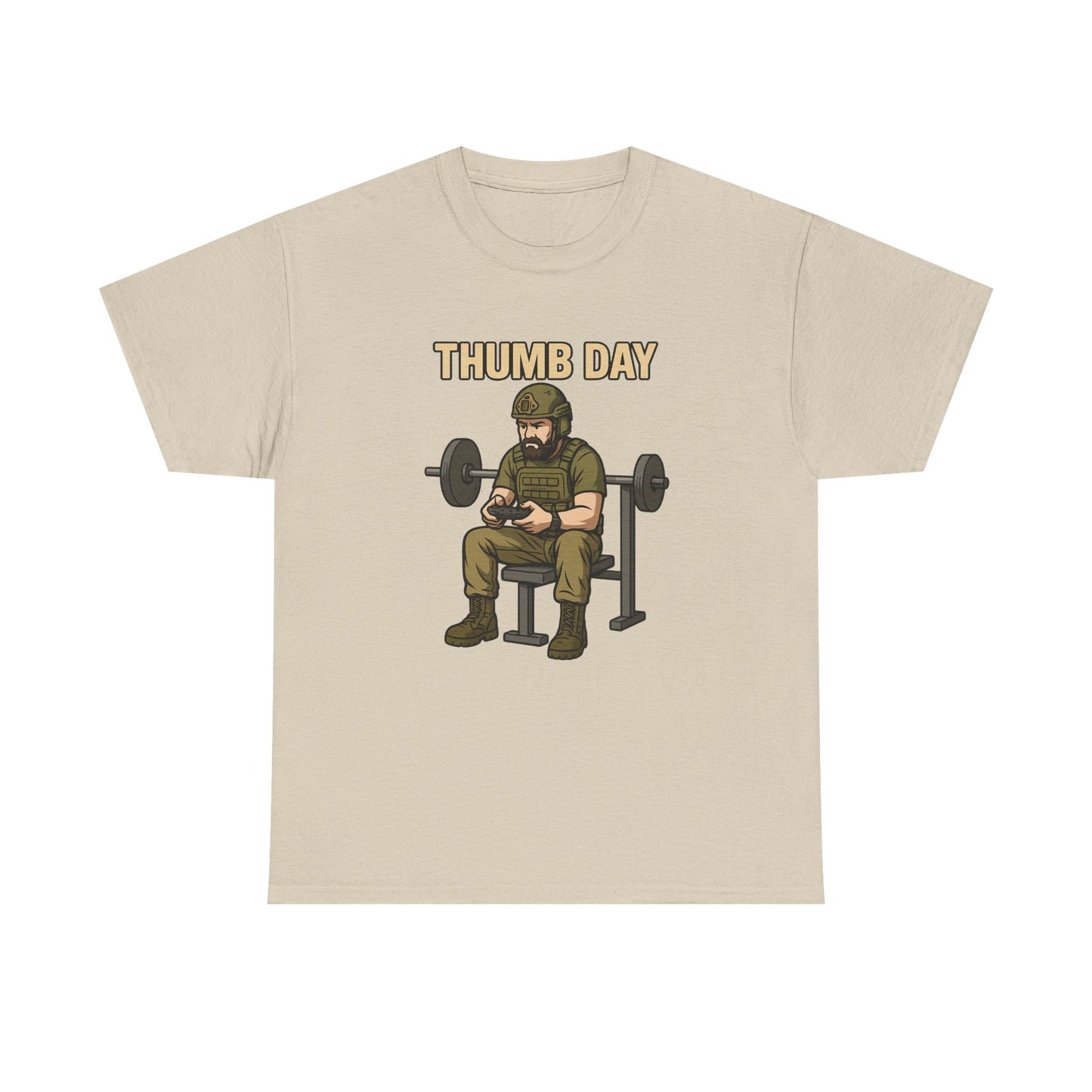 'Thumb Day' - Funny Gym Humor 100% Cotton Tee