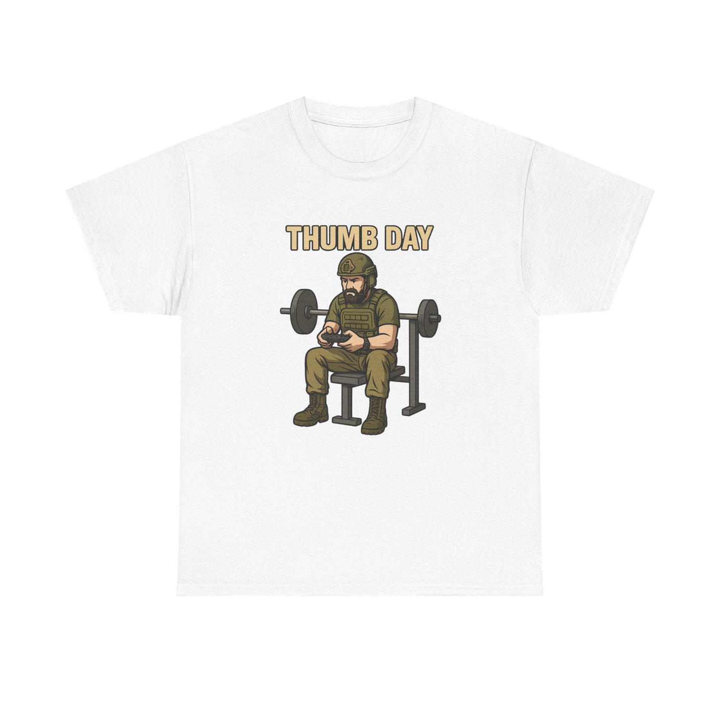 'Thumb Day' - Funny Gym Humor 100% Cotton Tee