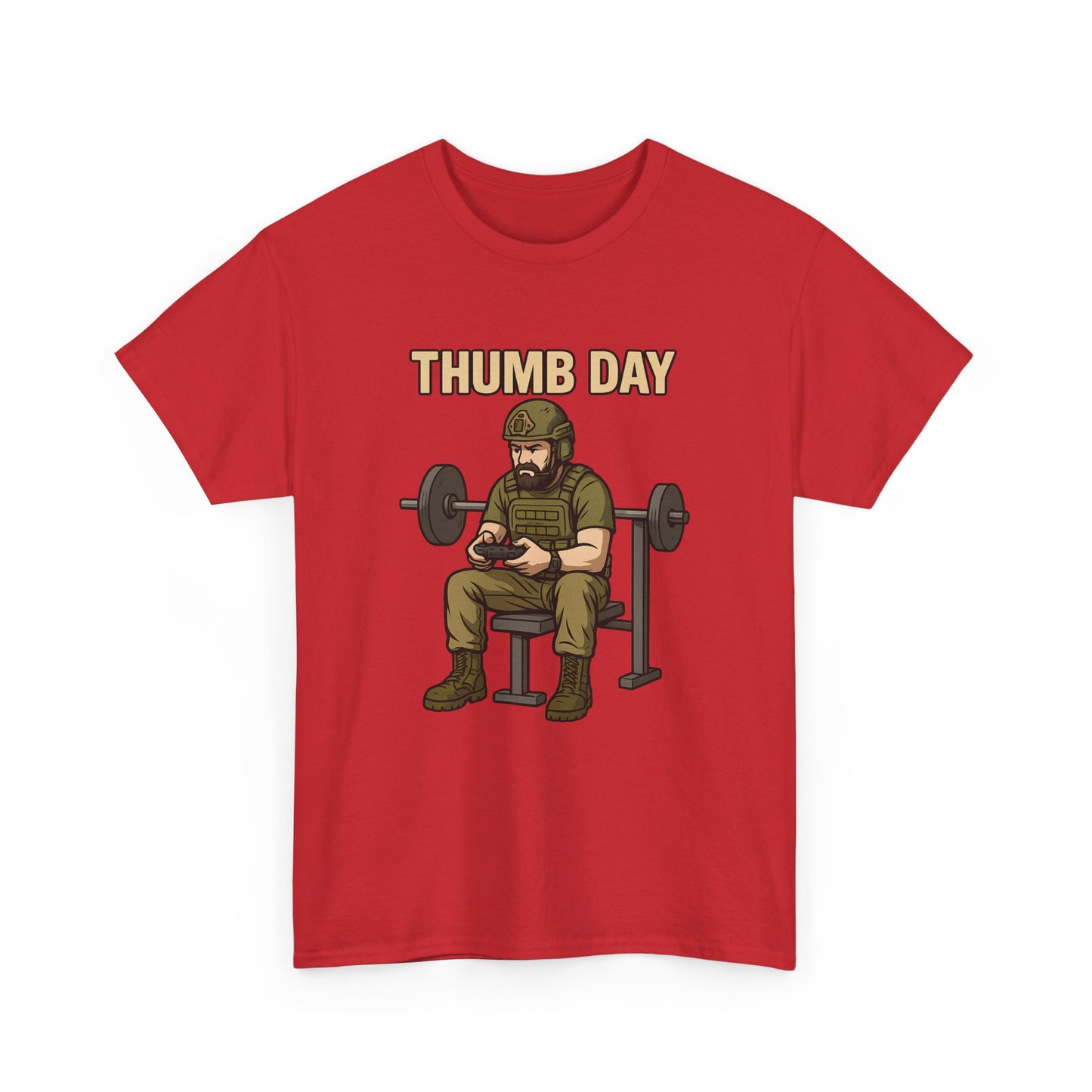 'Thumb Day' - Funny Gym Humor 100% Cotton Tee
