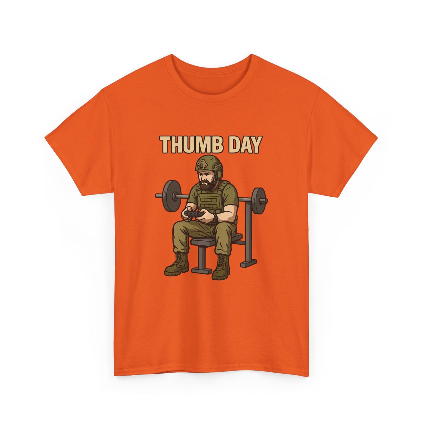 'Thumb Day' - Funny Gym Humor 100% Cotton Tee