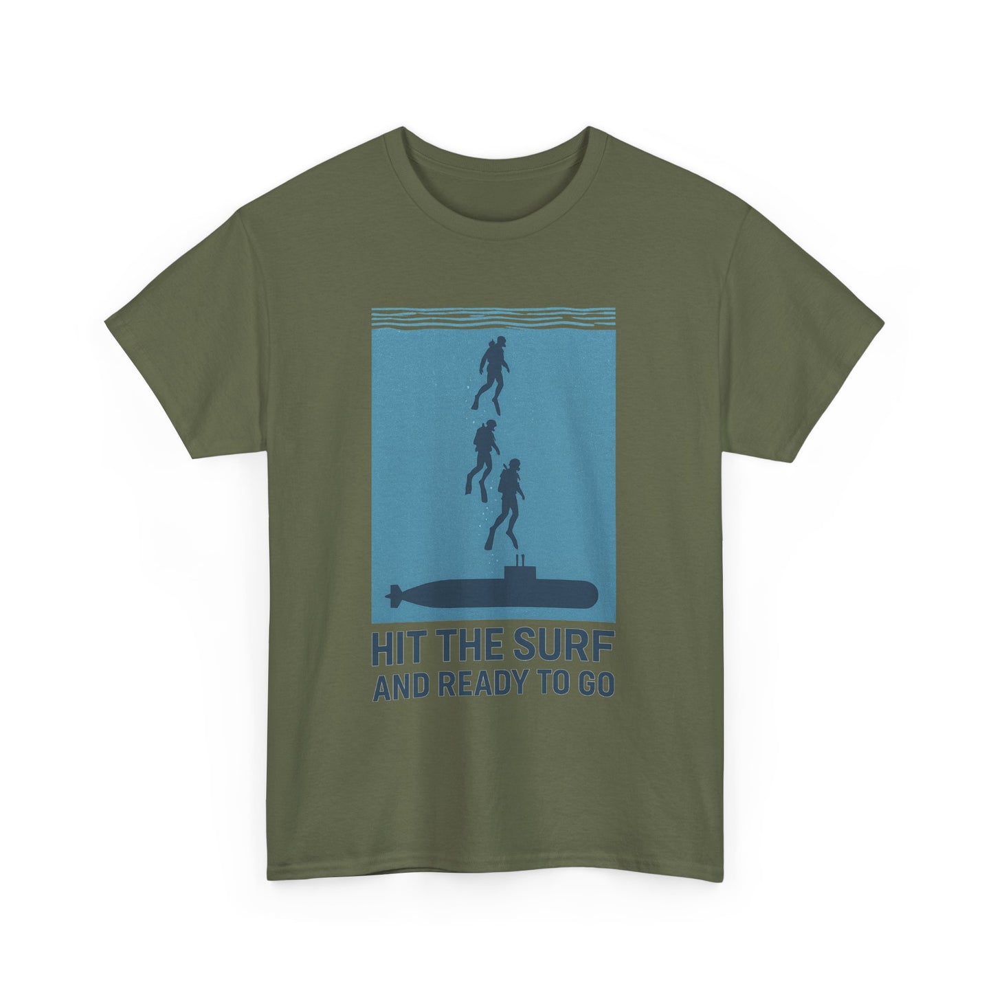 Hit the Surf Unisex Heavy Cotton Tee - Ideal for Beach Lovers and Adventurers If you know what we mean.  LOL