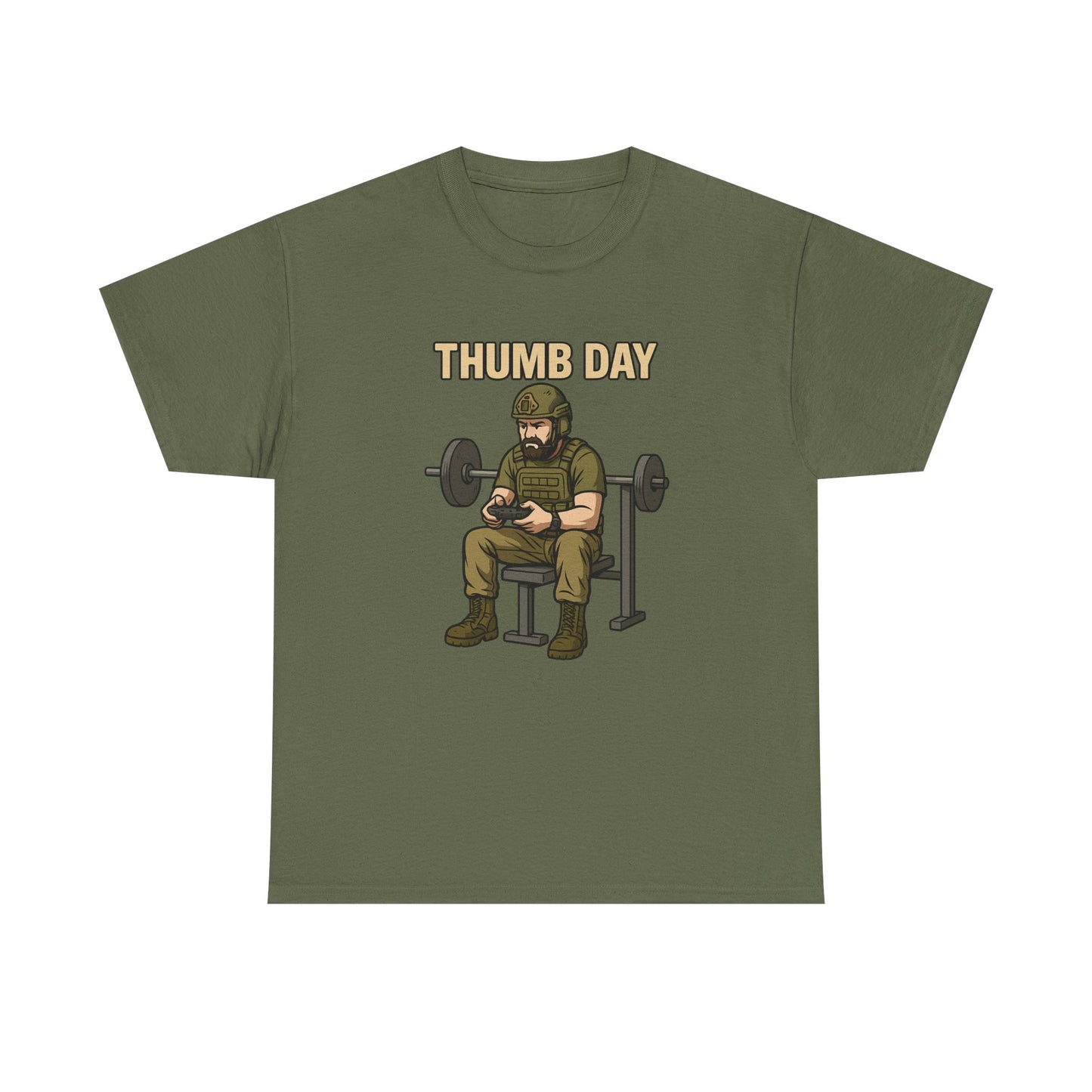 'Thumb Day' - Funny Gym Humor 100% Cotton Tee