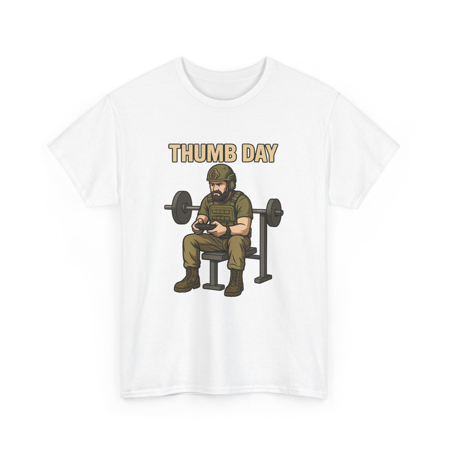 'Thumb Day' - Funny Gym Humor 100% Cotton Tee