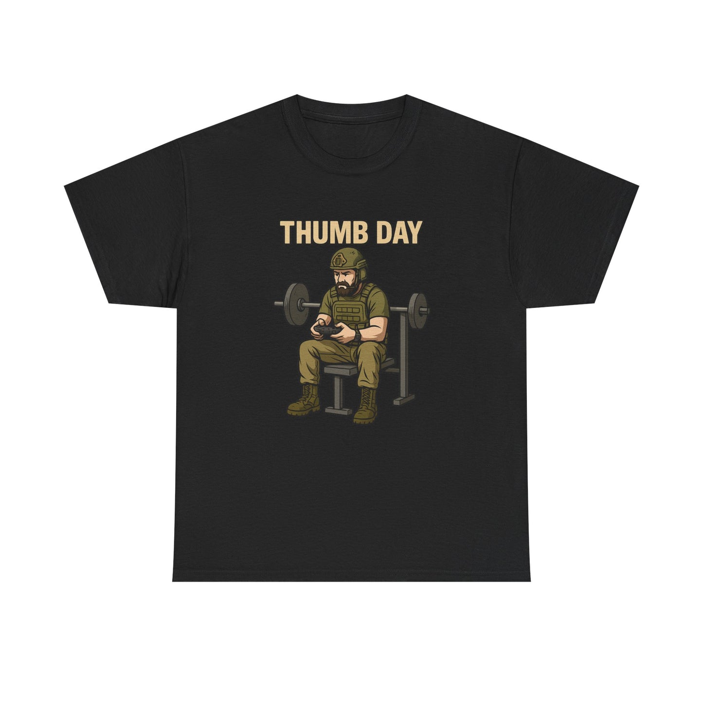 'Thumb Day' - Funny Gym Humor 100% Cotton Tee