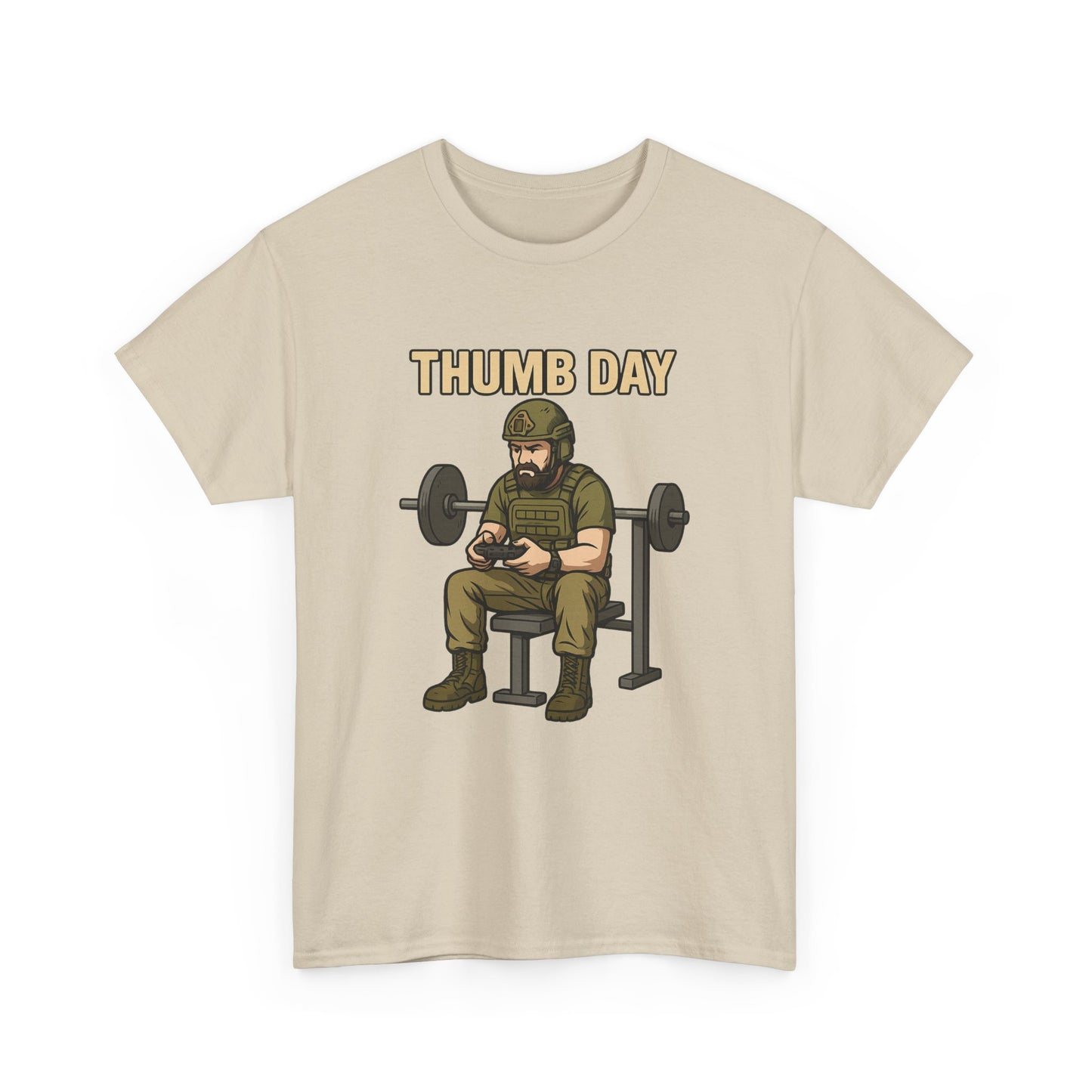 'Thumb Day' - Funny Gym Humor 100% Cotton Tee