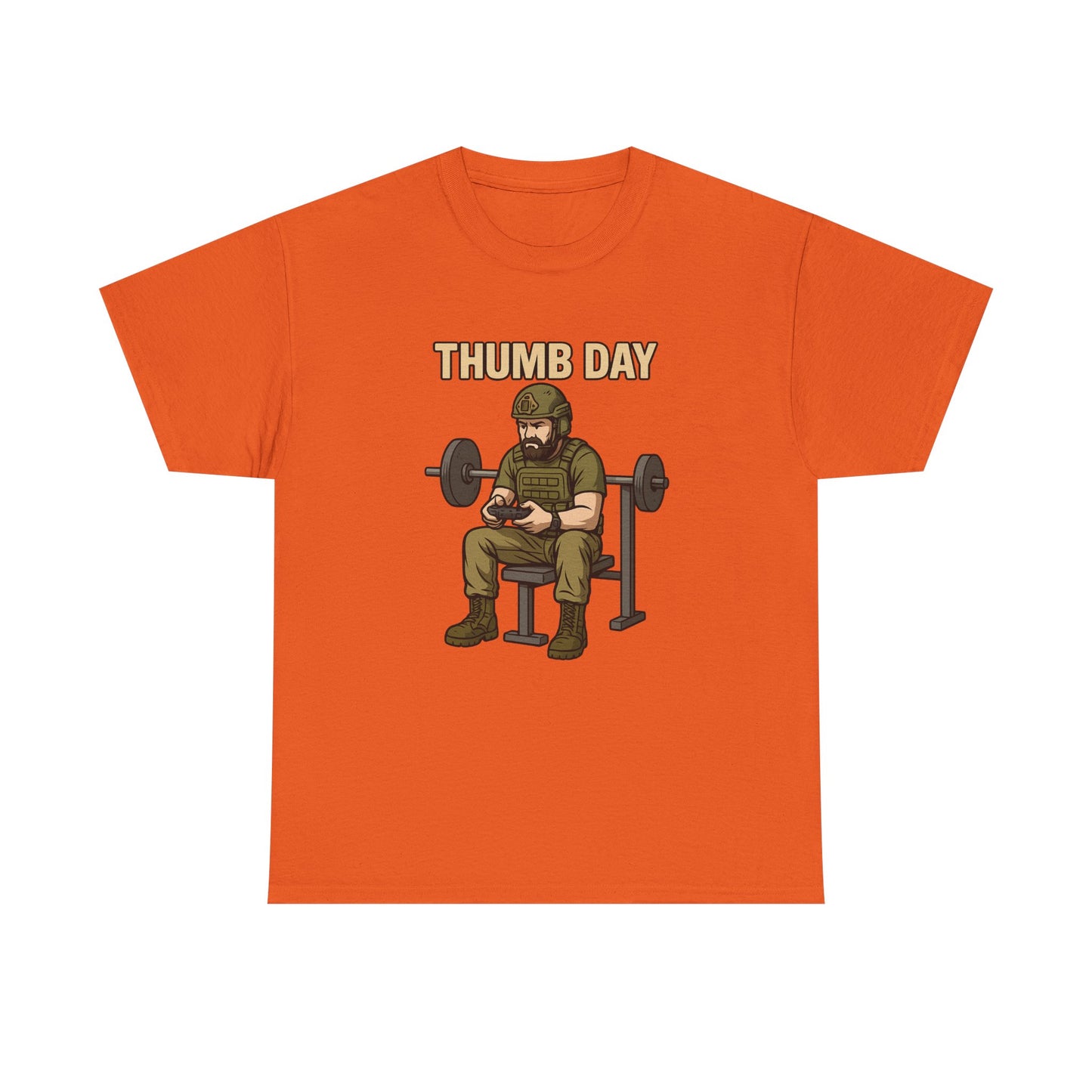 'Thumb Day' - Funny Gym Humor 100% Cotton Tee