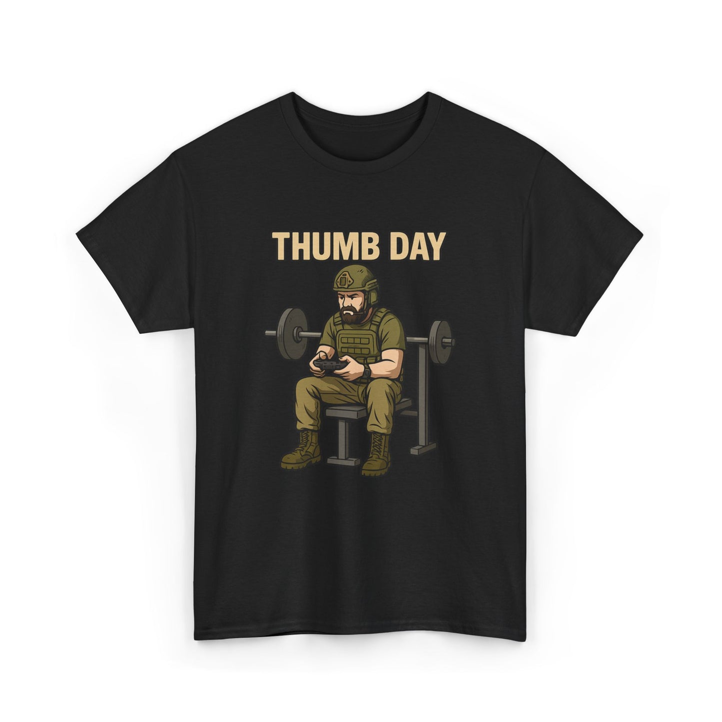 'Thumb Day' - Funny Gym Humor 100% Cotton Tee